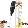 Handheld Milk Frother — Mini Electric Foam Maker for Lattes, Cappuccinos, Matcha & Hot Chocolate | Black