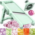 5-in-1 Adjustable Mandoline Slicer — Safe, Multi-Blade Vegetable & Fruit Slicer with Hand Guard
