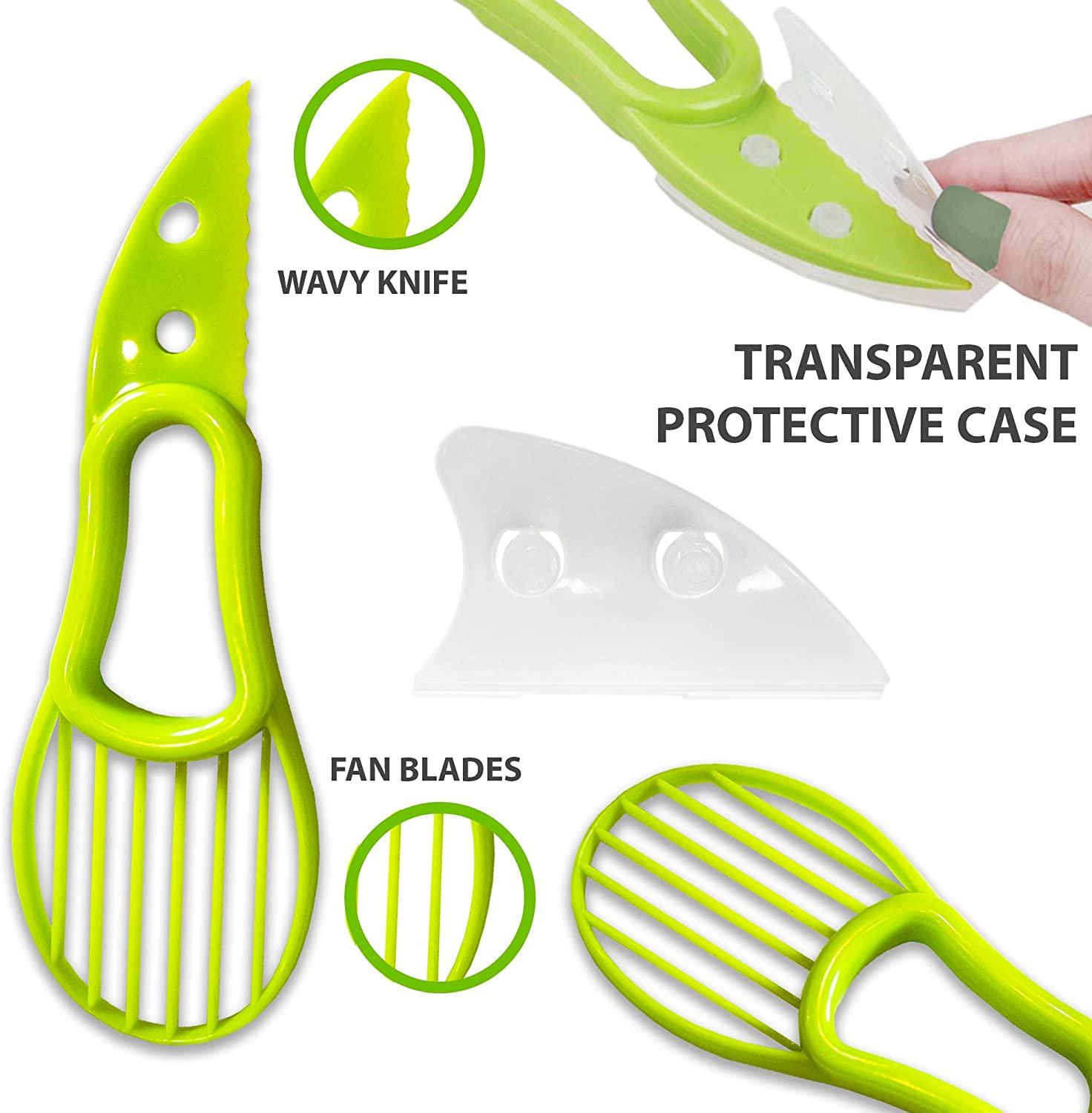 3-in-1 Avocado Slicer Tool — Split, Pit & Slice Avocados Safely in Seconds