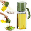 2-in-1 Olive Oil Sprayer & Dispenser Bottle — 550ml Food-Grade Glass Mister for Air Fryer, BBQ & Cooking