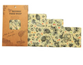 Reusable Beeswax Food Wrap — Set of 3 | Eco-Friendly Plastic-Free Food Storage