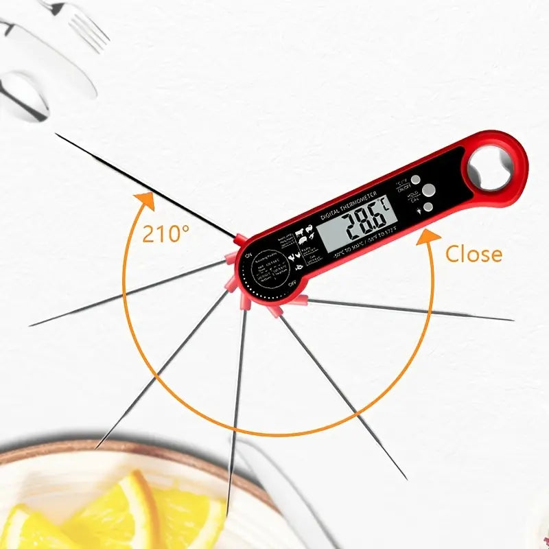 Instant Read Meat Thermometer — 3-Second Fast Read for BBQ, Grilling & Kitchen Cooking
